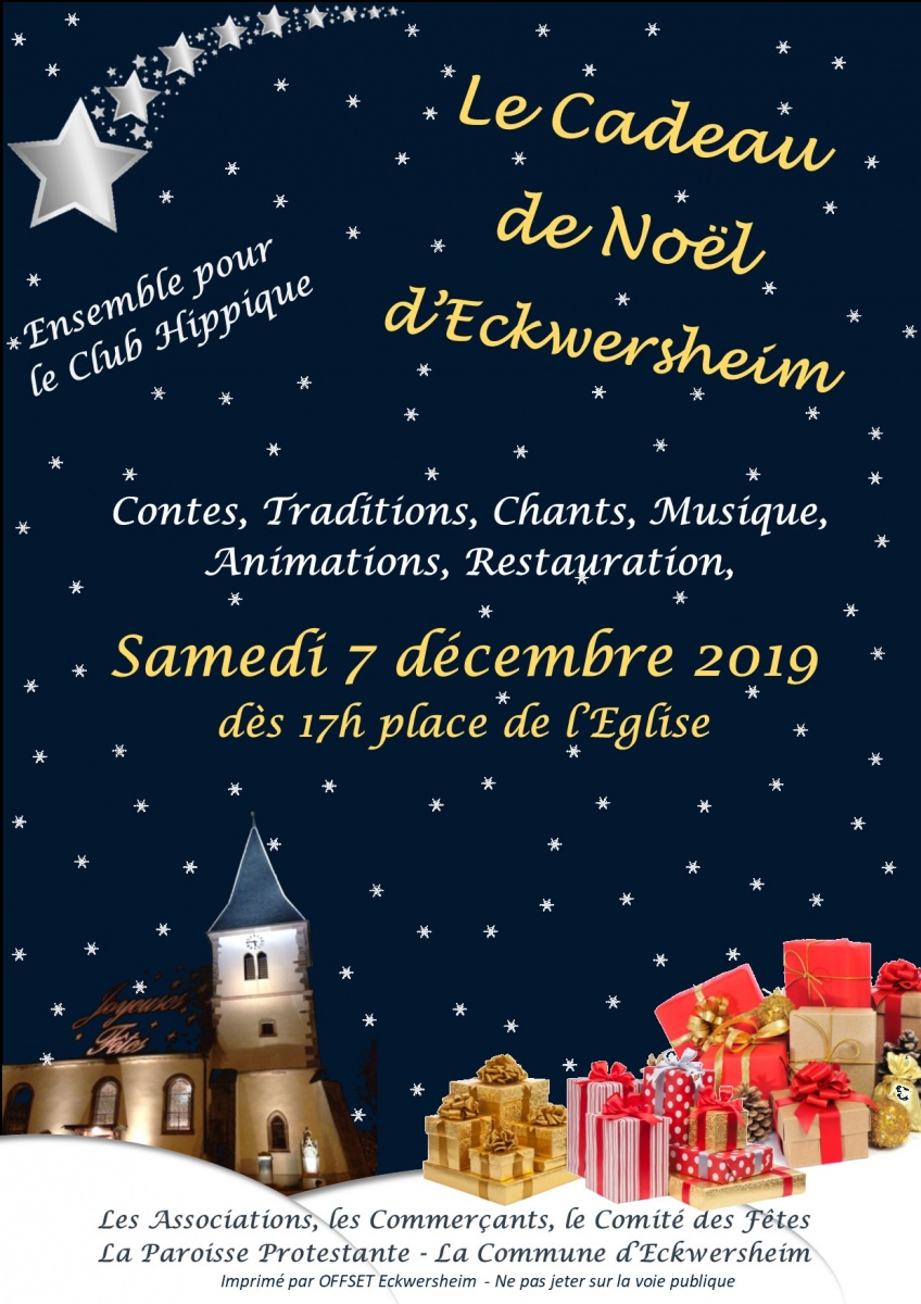Nouvelle - Le cadeau de Noël d'Eckwersheim - Samedi 7 décembre - Mairie